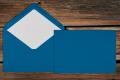 [16401196] Briefhüllen mit Seidenfutter C5 157x225 mm Nassklebend Stahlblau gerippt 100 g/qm